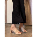 Autumn women's one-line versatile high heels