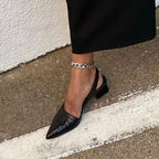 2026 New Summer Women's Retro Commuter Mid-Heel Sandals